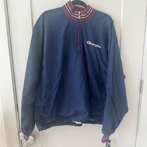 Champion Blue Windbreaker Jacket Sporty Design